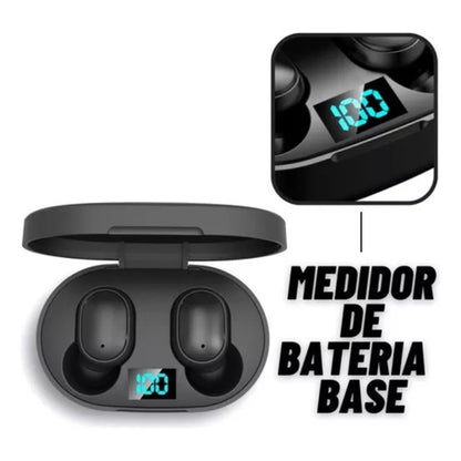 Fones de Ouvido Bluetooth Dual LED 5.0 Airdots Air Sem Fio - Preto