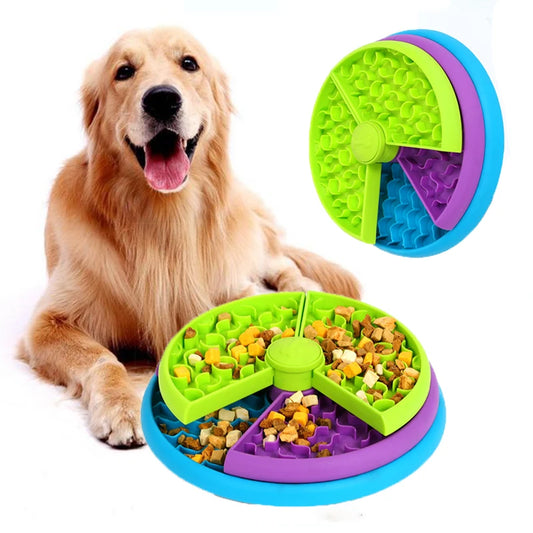 Jogo de Quebra-Cabeça para Cães com 3 Camadas e Alimentador Lento - Brinquedo Interativo para Petiscos, Brinquedo de Enriquecimento para Cães para Treinamento de QI e Estímulo Mental