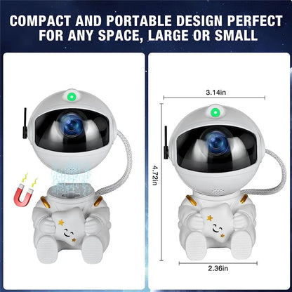 Projetor de Estrelas Galáxia, Luz Noturna Astronauta, Projetor Espacial Nebulosa Estrelada, Lâmpada de LED para Teto, Decoração de Quarto, Presente para Crianças