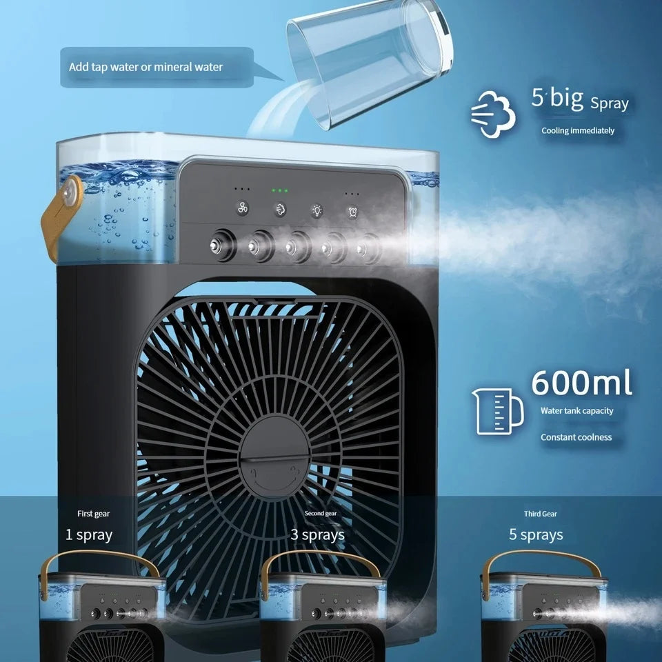 Ar condicionado 3 em 1 portátil humidificador