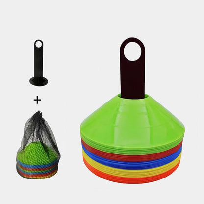 Conjunto de Discos de Futebol 10/50 peças - Cones de Treinamento para Agilidade, Discos para Esportes, Cones Espaciais para Treinamento de Futebol, Equipamento para Jogos com Bola