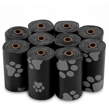 120 Rolos de Sacos de Cocô para Cães - Sacos de Limpeza para Uso Externo, Suprimentos para Pets, 15 Sacos por Rolo, Refil para Sacos de Lixo