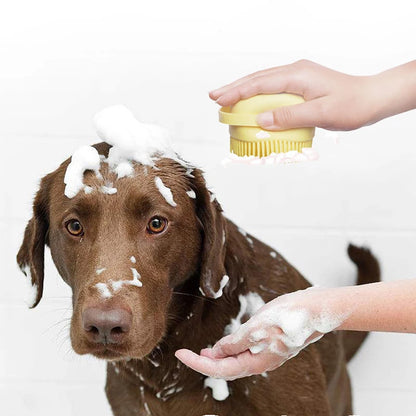 Luvas de Massagem para Banho de Silicone - Acessórios de Pet para Cachorros e Gatos, Escova Macia e Segura para Banho e Cuidados, Produtos para Mascotas